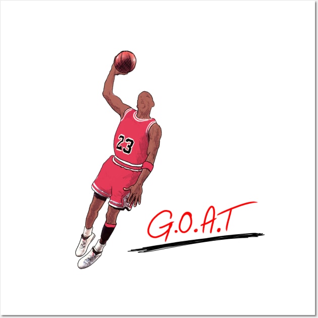 MJ23 - GOAT Wall Art by Buff Geeks Art